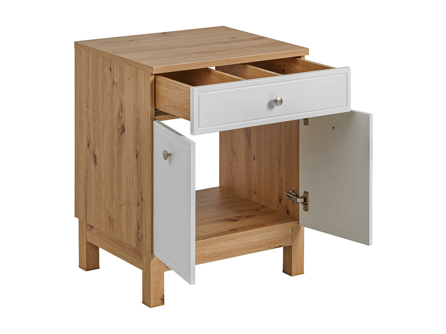 Kast Onder Wastafels SAMOA CUW90 2D1D 90x50x75 Wit