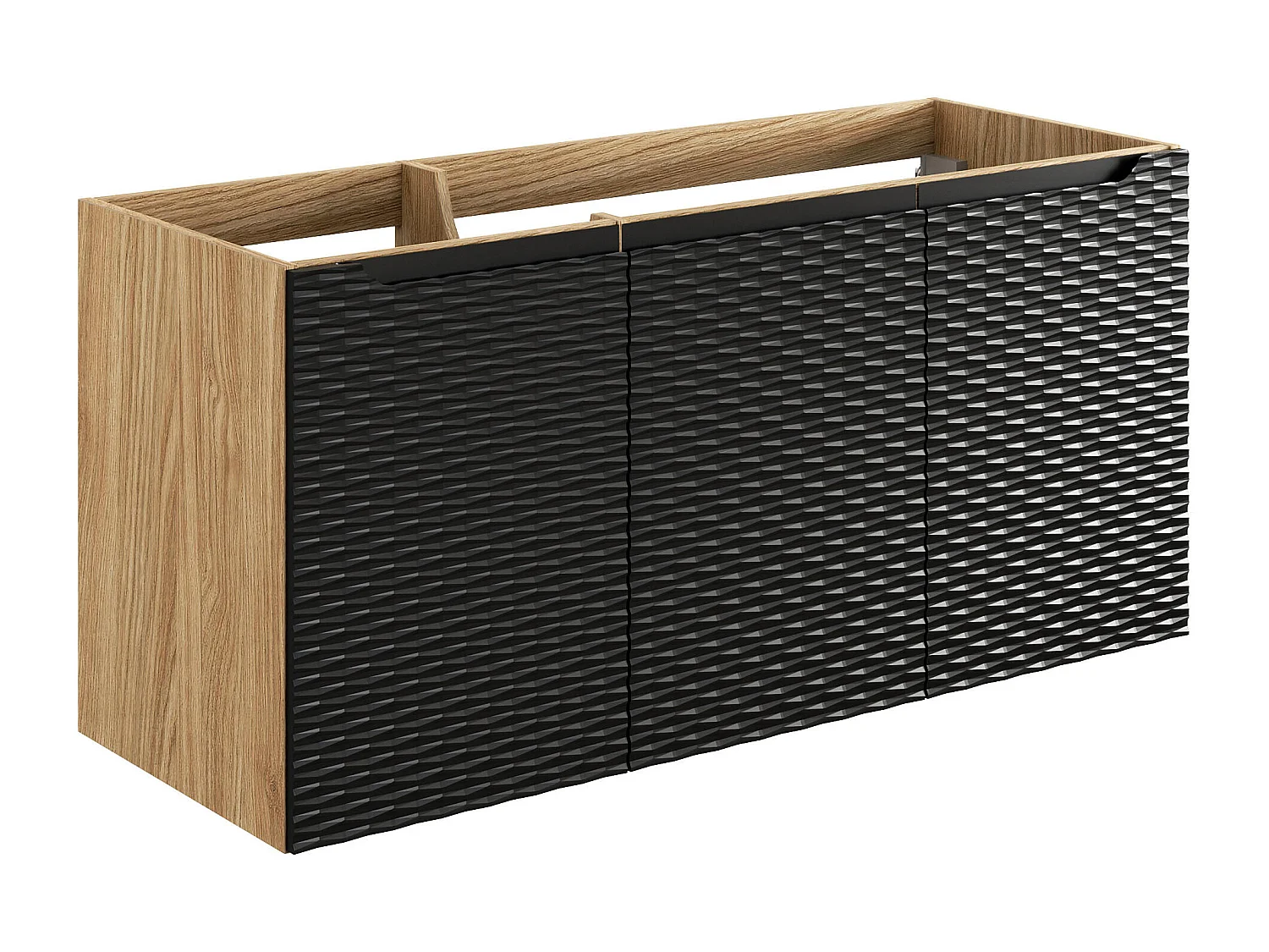 Schrank Unter Waschbecken OCEAN CUW120 3D 120x46x57 Schwarz