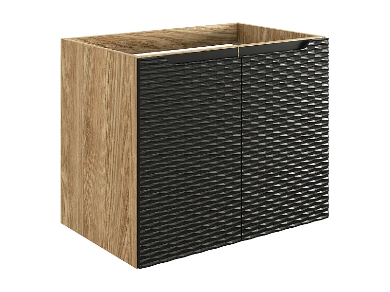 Kast Onder Wastafels OCEAN CUW70 2D 70x46x57 Zwart