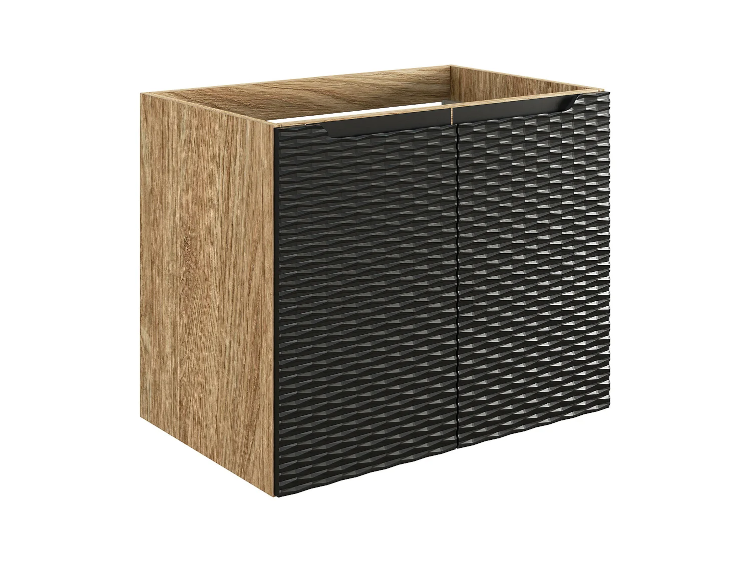 Armoire Sous Lavabos OCEAN CUW70 2D 70x46x57 Noir