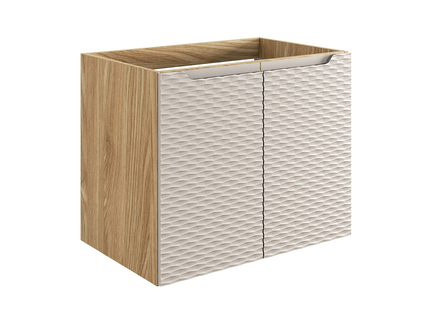 Armoire Sous Lavabos OCEAN CUW70 2D 70x46x57 Clair naturel