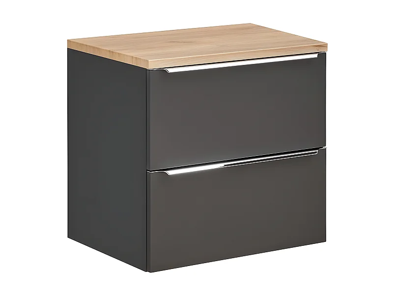 Armoire Sous Lavabos CAPRI CUW80 2D 80x46x57 Noir