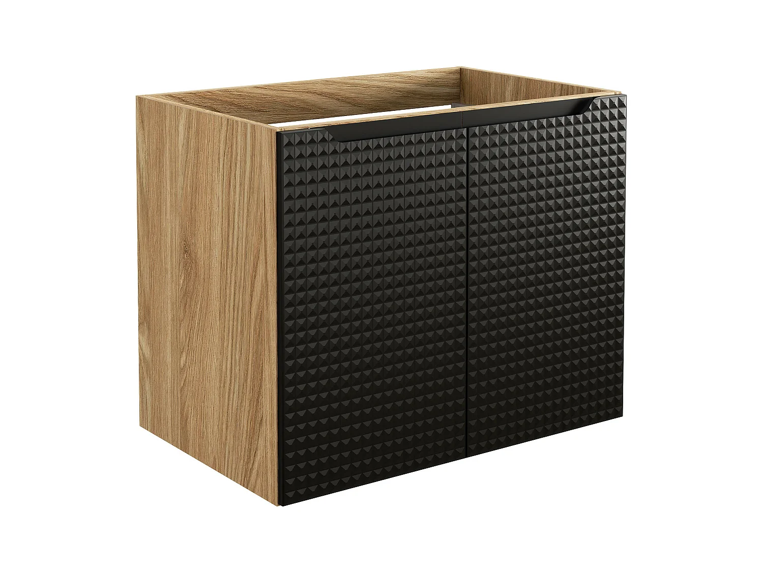 Armoire Sous Lavabos LUXOR CUW70 2D 70x46x57 Noir