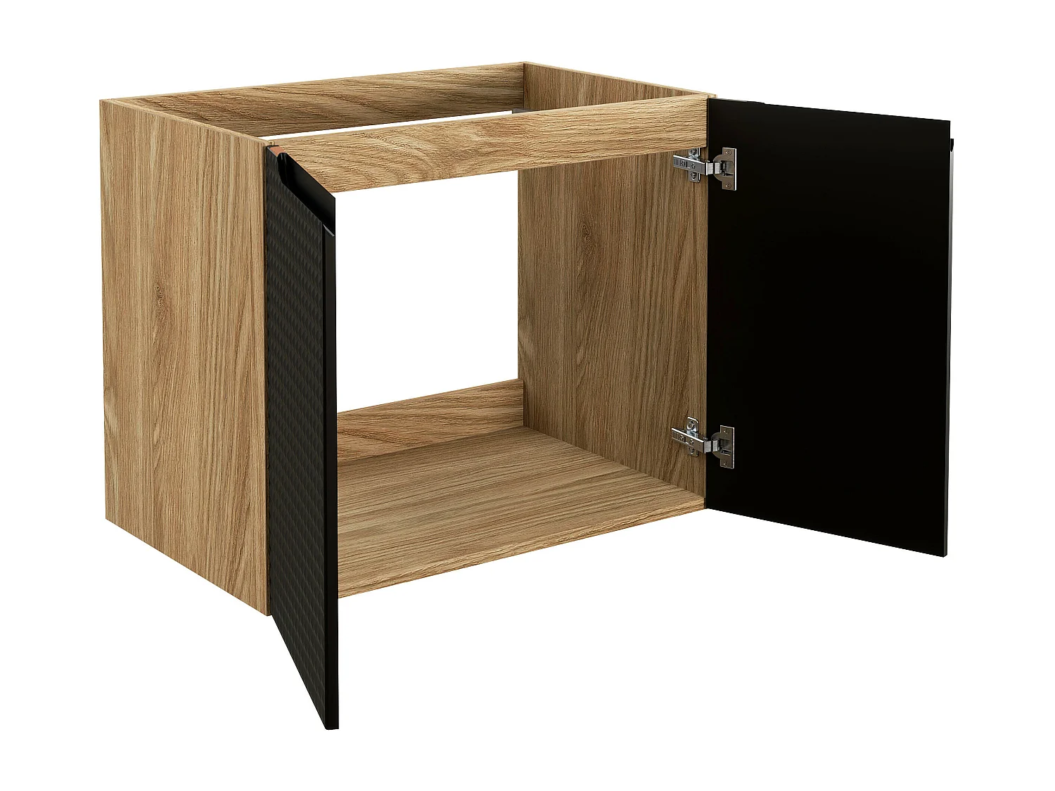 Armoire Sous Lavabos LUXOR CUW70 2D 70x46x57 Noir