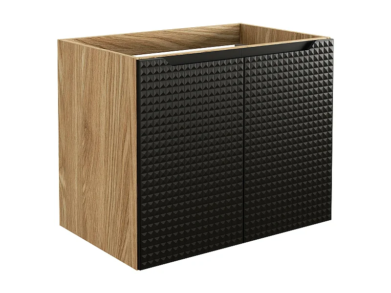 Armoire Sous Lavabos LUXOR CUW70 2D 70x46x57 Noir