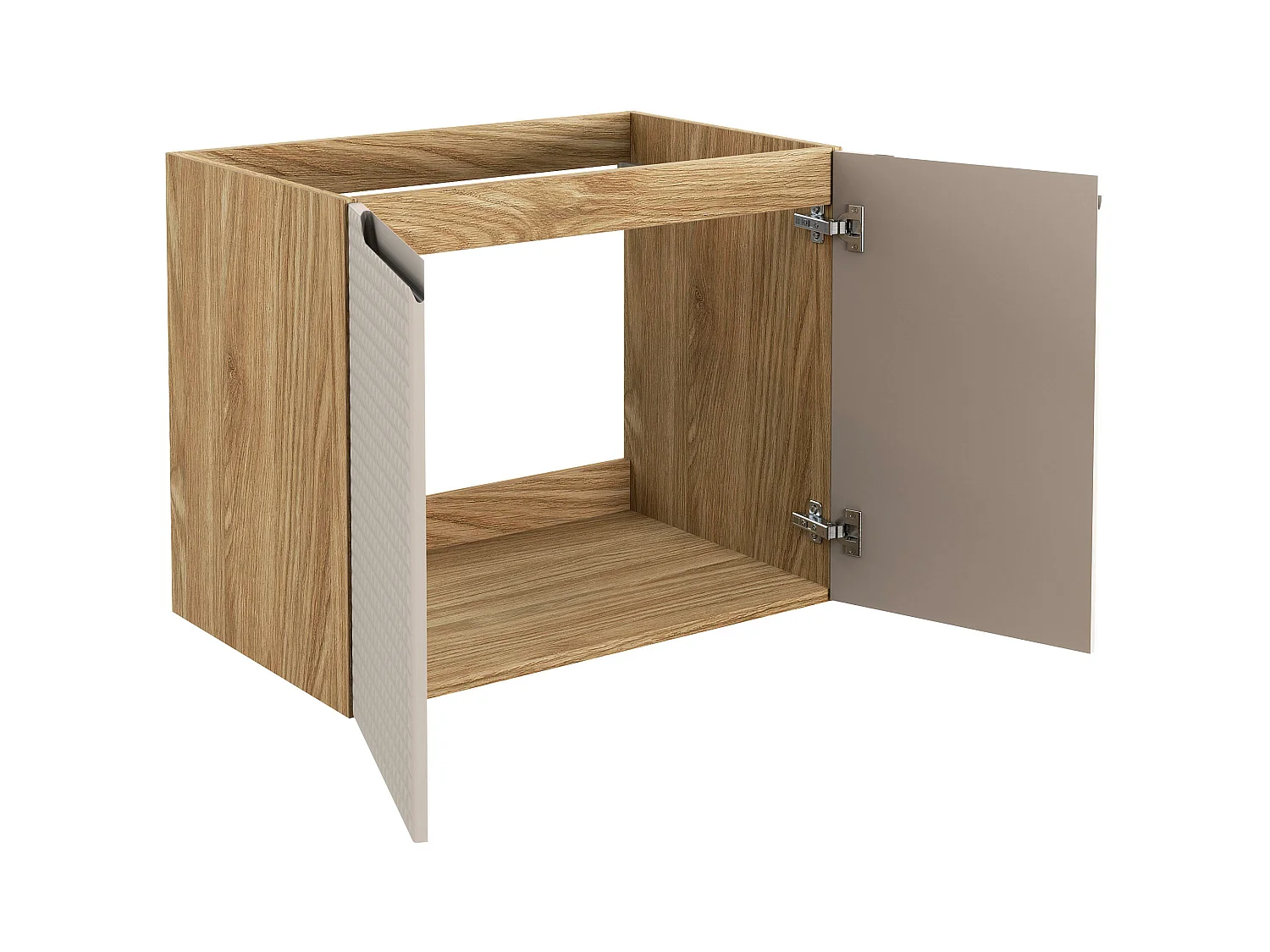 Armoire Sous Lavabos LUXOR CUW70 2D 70x46x57 Clair naturel