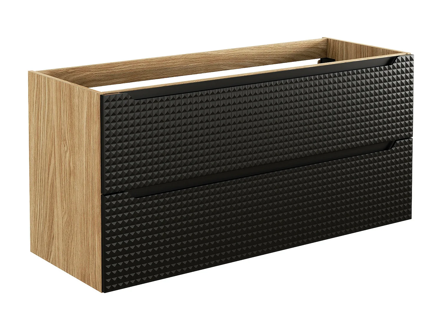 Schrank Unter Waschbecken LUXOR CUW120 2D 120x46x57 Schwarz