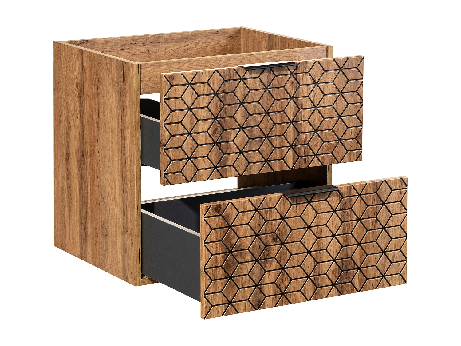 Armoire Sous Lavabos DIAMOND CUW60 2D 60x46x57 Clair naturel