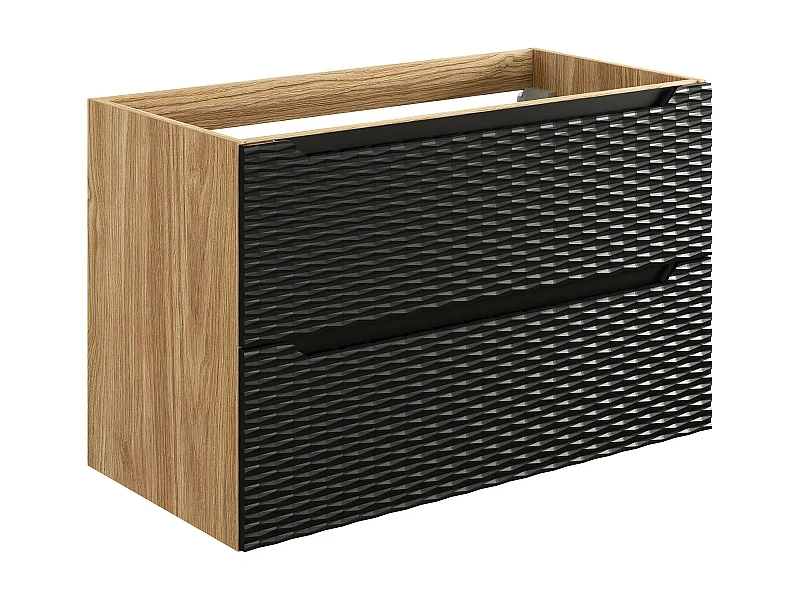 Armoire Sous Lavabos OCEAN CUW90 2D 90x46x57 Noir