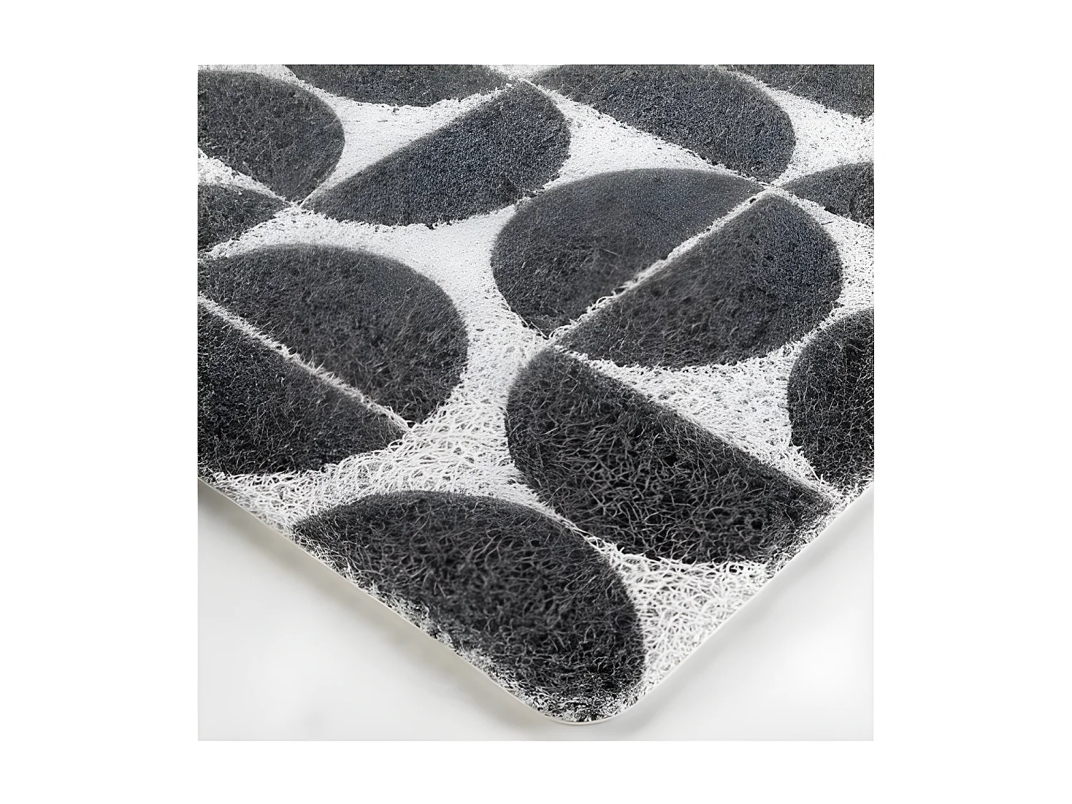 Tapis Rectangulaire Déco "Cosmix" 45x75cm Gris