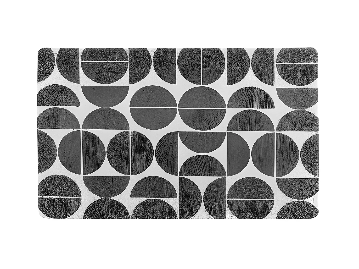 Tapis Rectangulaire Déco "Cosmix" 45x75cm Gris