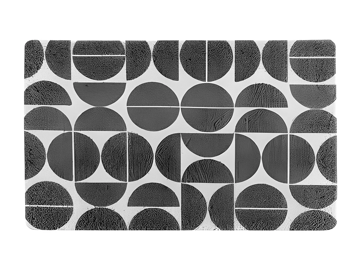 Tapis Rectangulaire Déco "Cosmix" 45x75cm Gris
