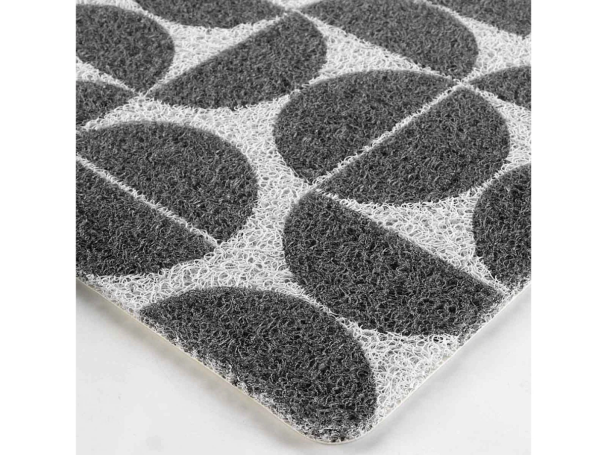 Tapis Rectangulaire Déco "Cosmix" 45x75cm Gris