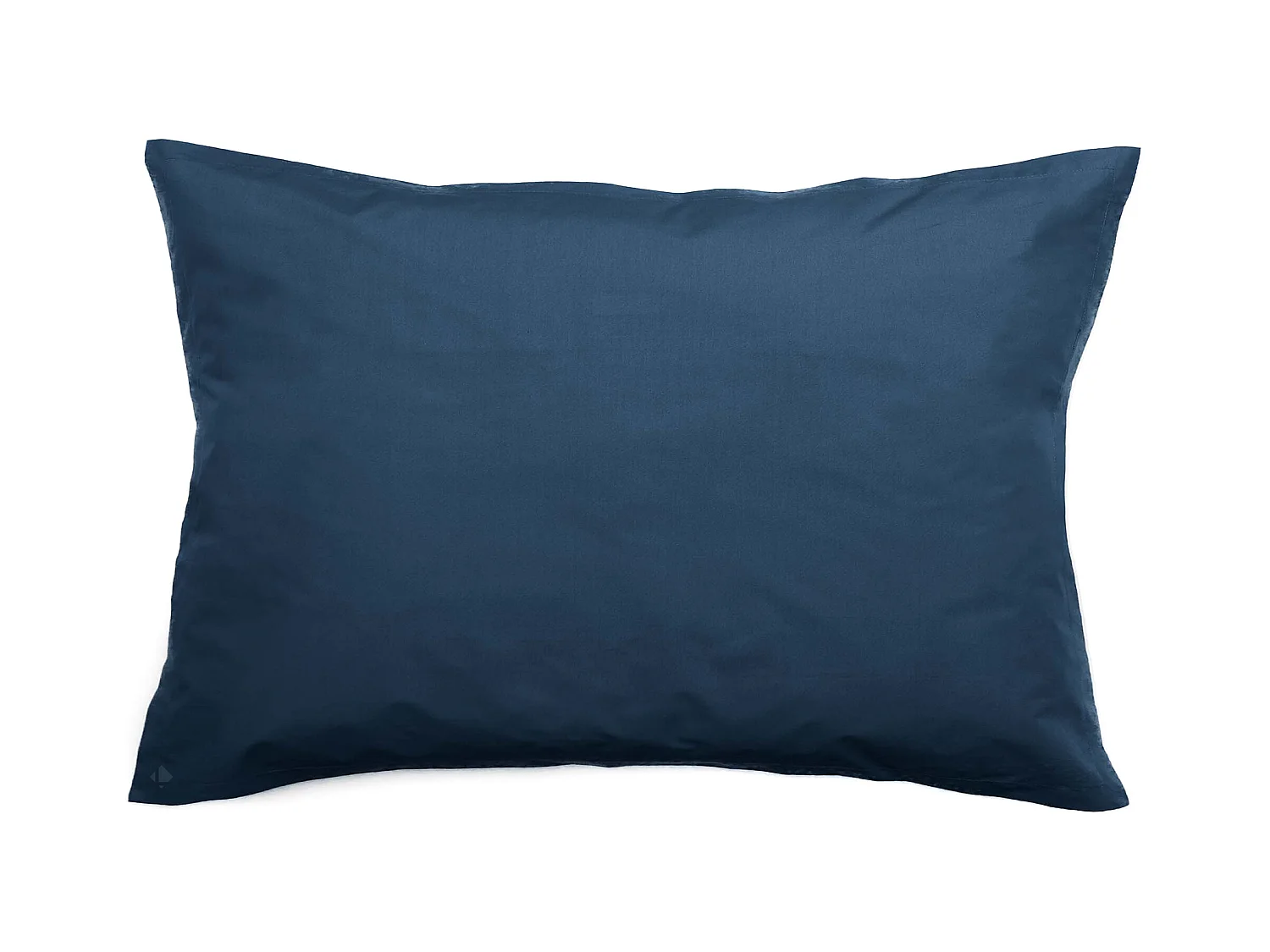 Taie d'oreiller volants plats 50x70 cm percale MANOIR bleu Marine