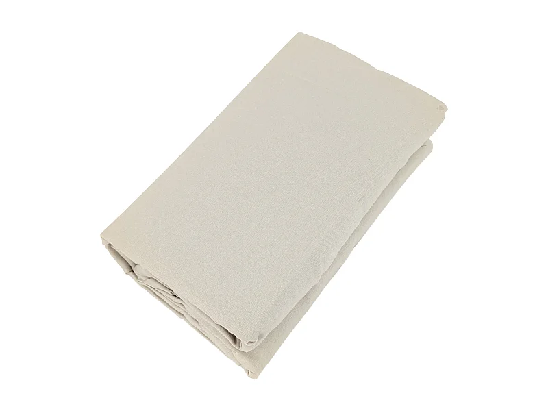 Drap housse PALACE pur coton lavé 200x200 cm bonnet 35 cm uni gris lin