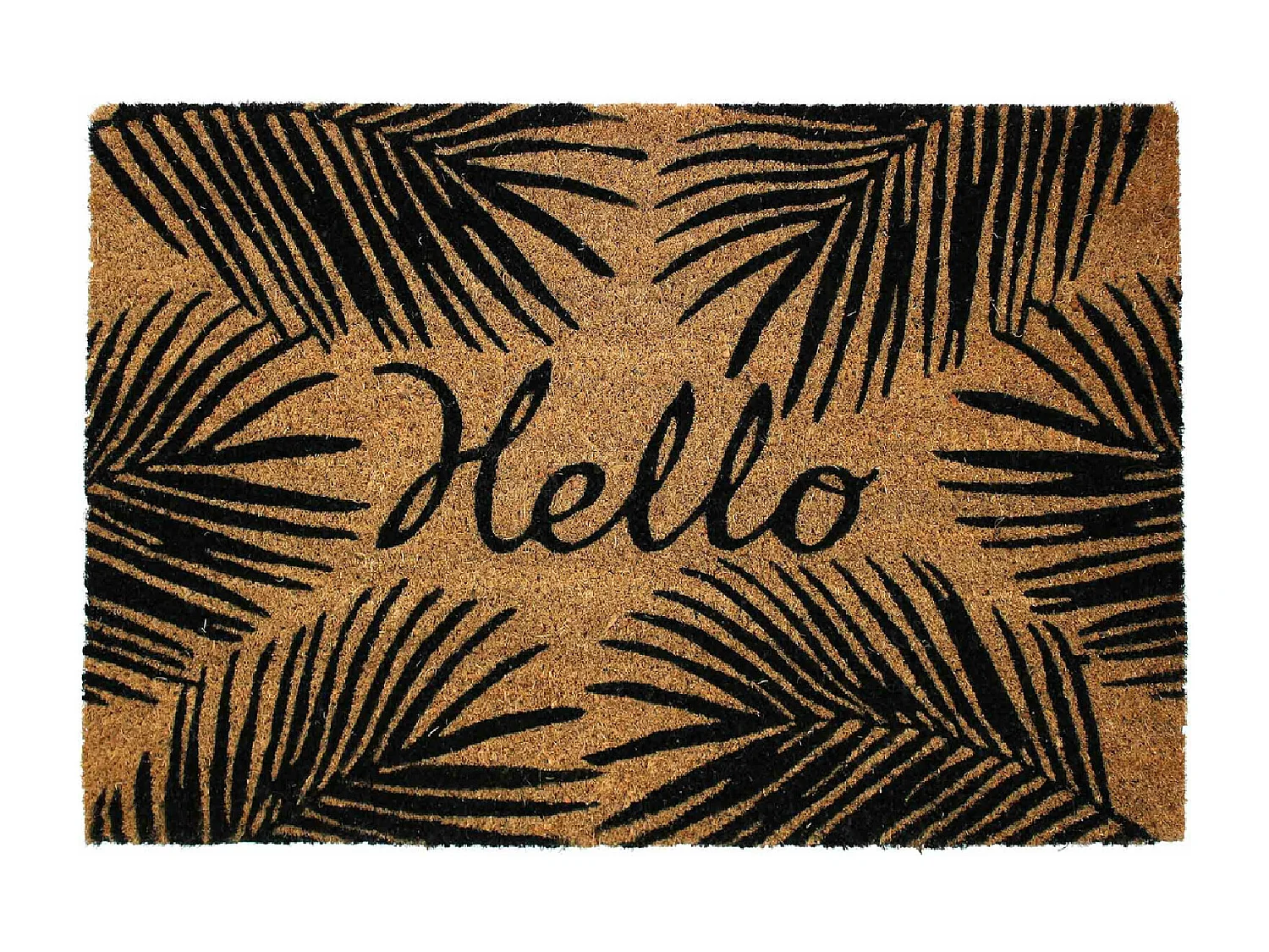 Paillasson Rectangulaire "Hello" 40x60cm Naturel