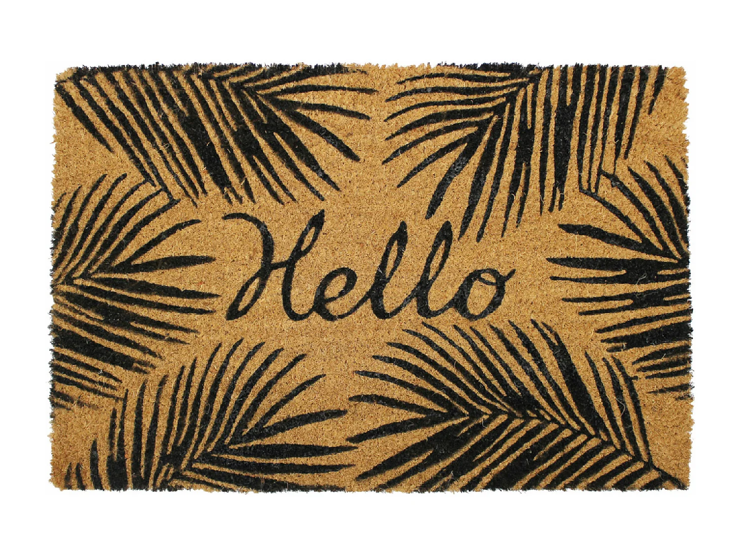 Paillasson Rectangulaire "Hello" 40x60cm Naturel