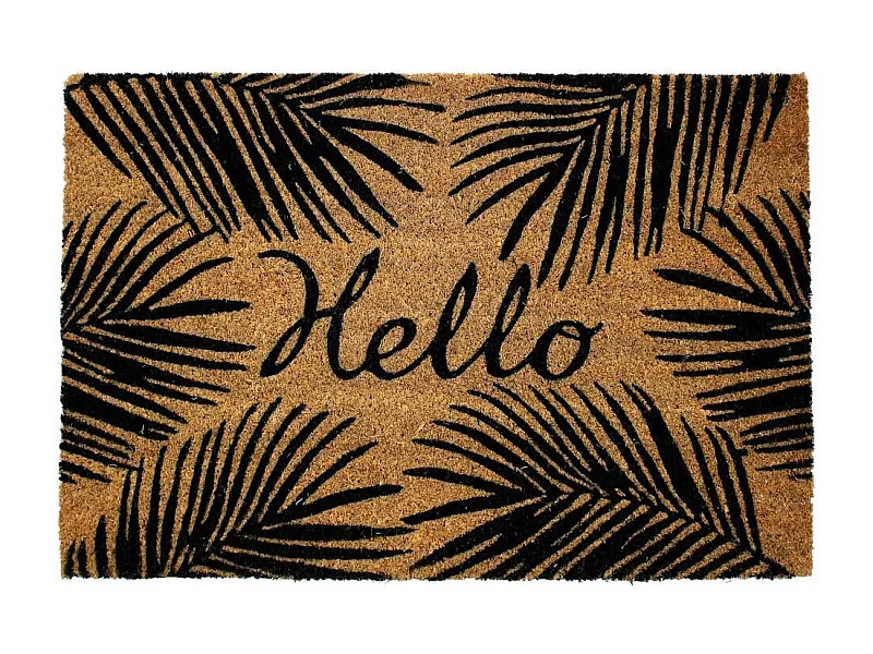 Paillasson Rectangulaire "Hello" 40x60cm Naturel