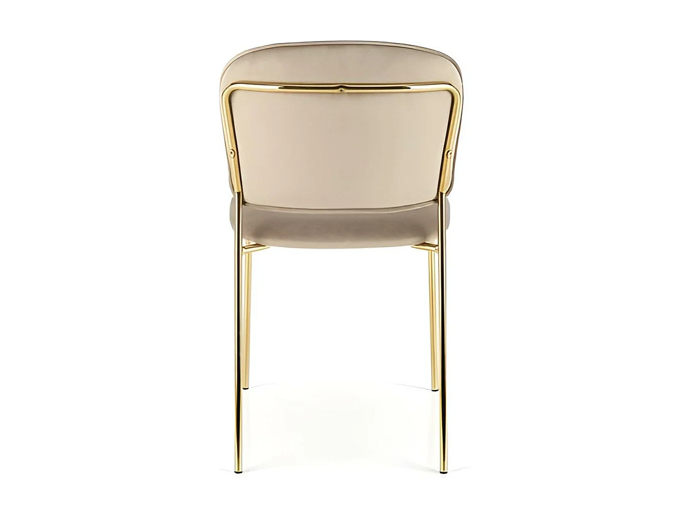 Stuhl K499/Samtstoffbezug/Beige