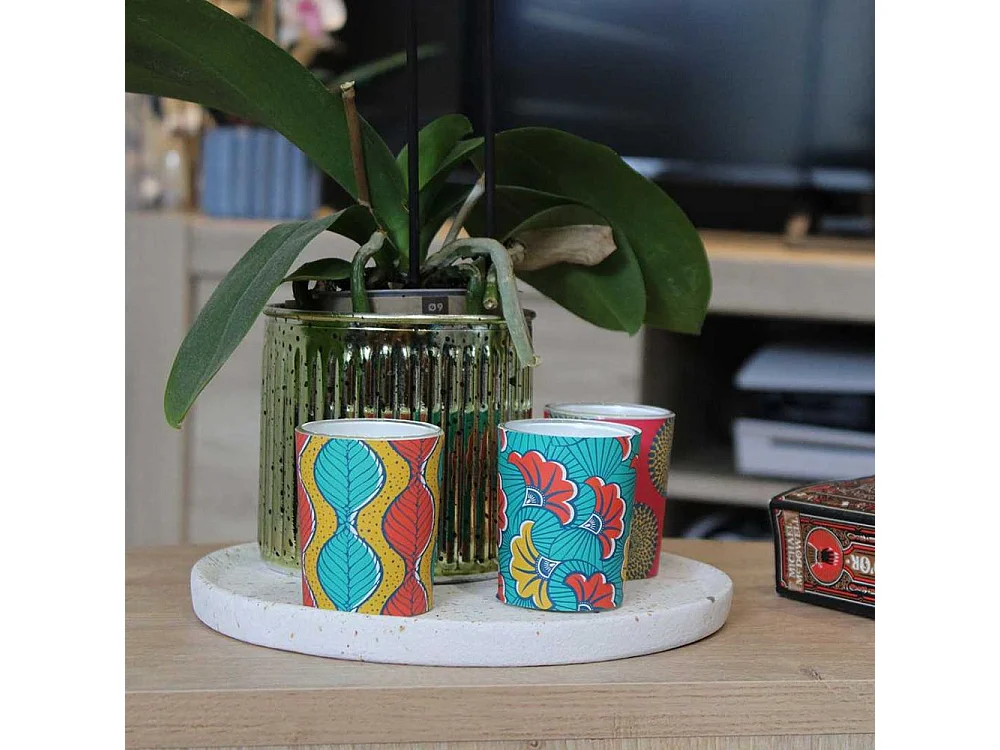 Set de bougies parfumées Votives Batik (2 lots de 3 bougies)