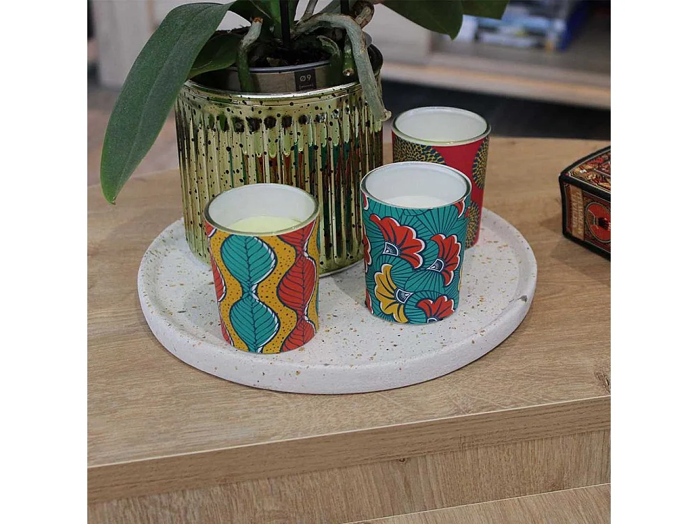 Set de bougies parfumées Votives Batik (2 lots de 3 bougies)