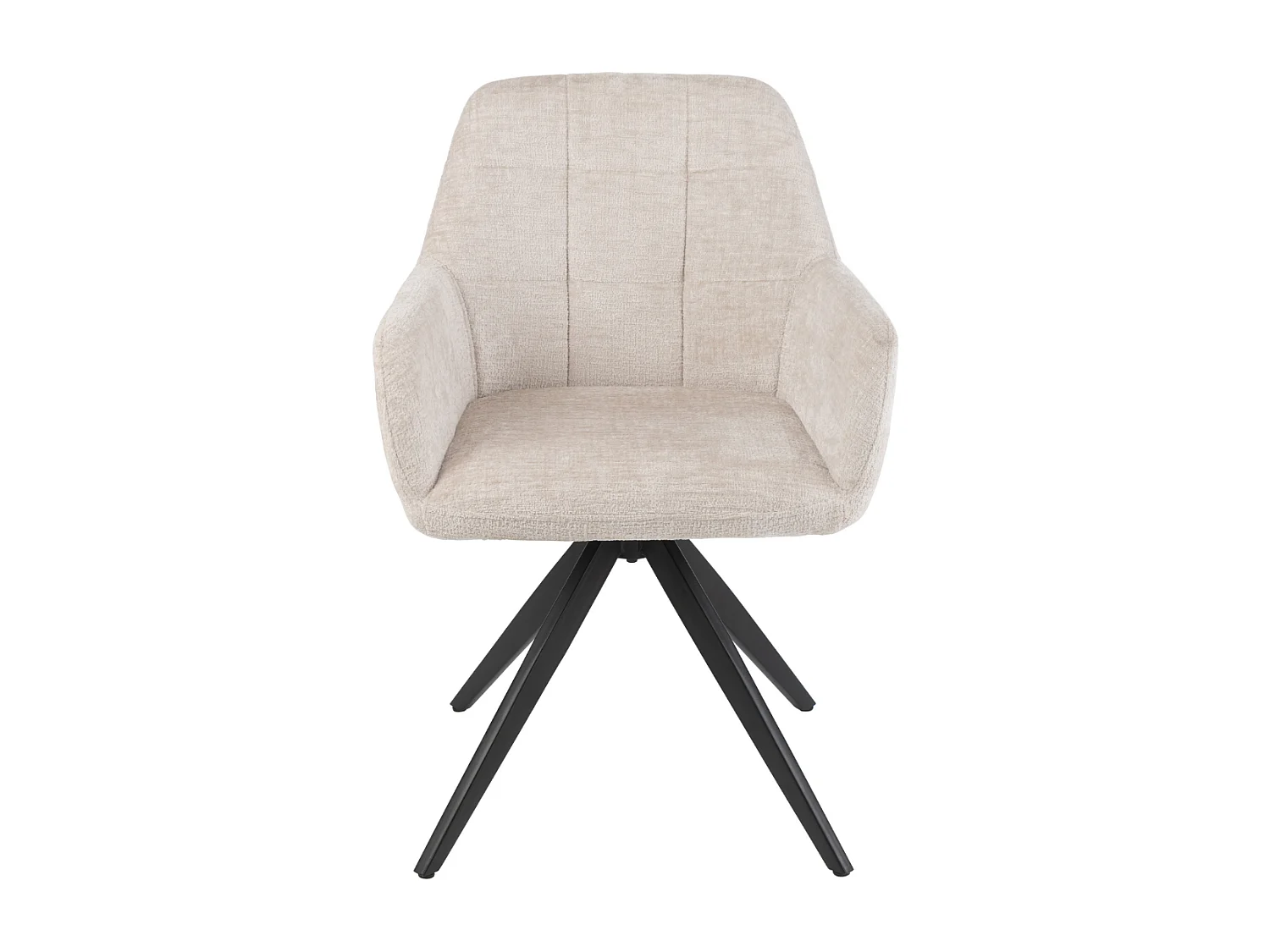 Chaises en métal et velours texturé (lot de 2) - LUCIE