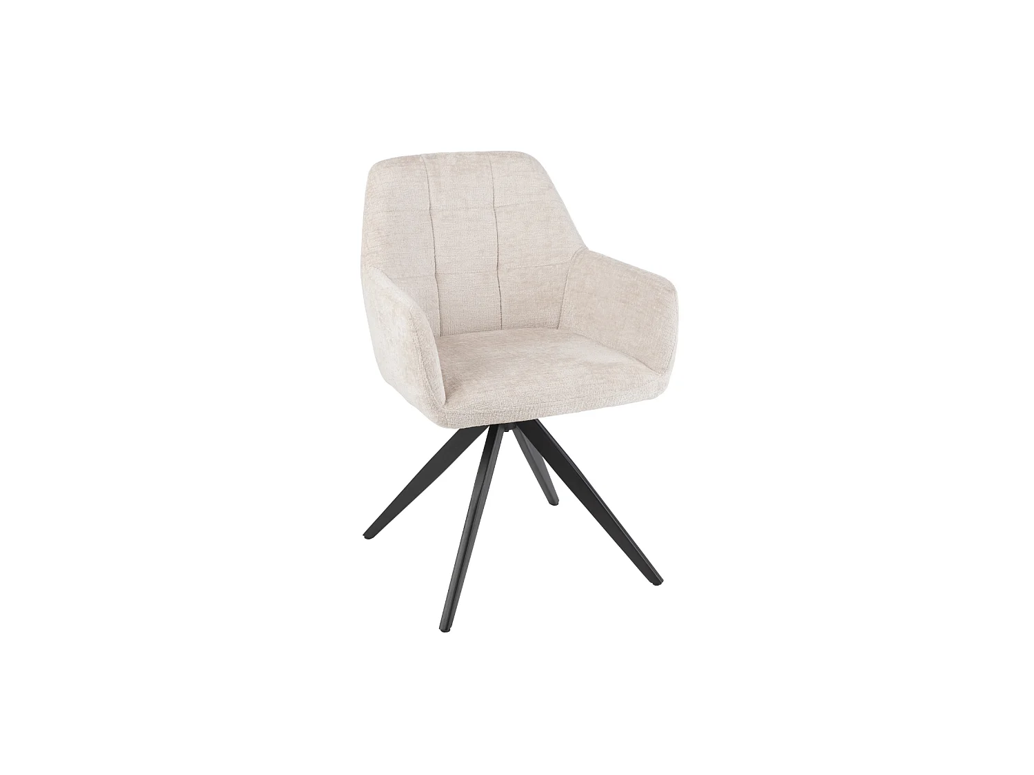 Chaises en métal et velours texturé (lot de 2) - LUCIE