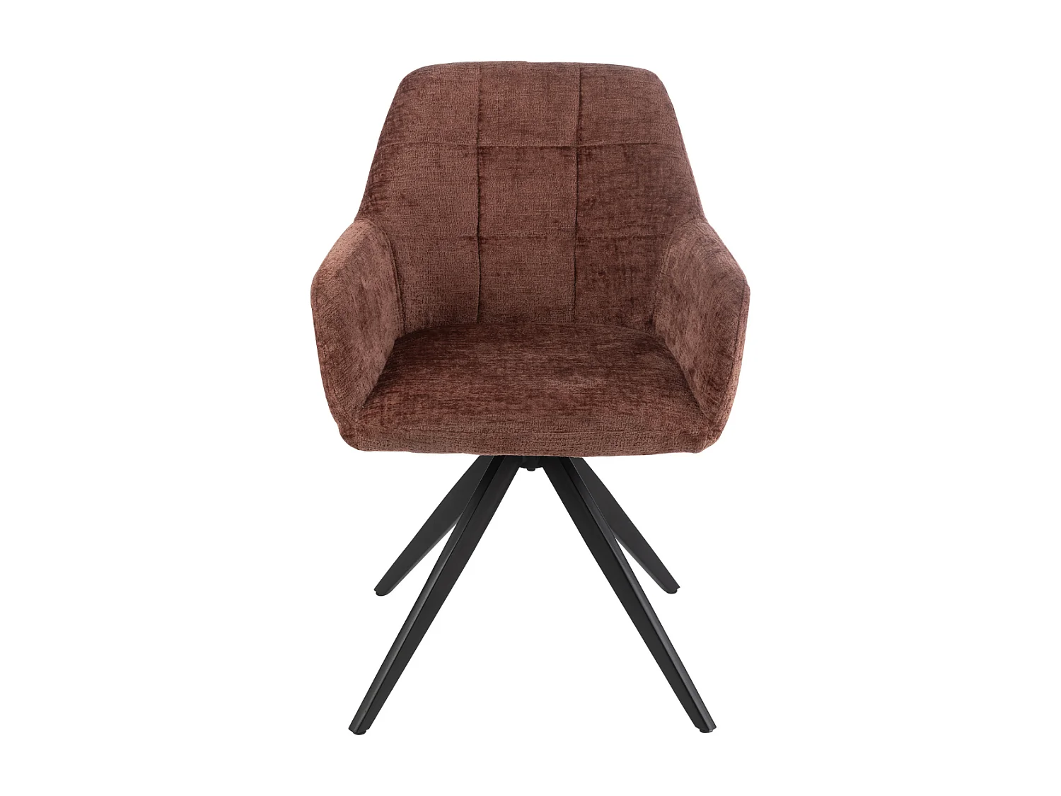 Chaises en métal et velours texturé (lot de 2) - LUCIE