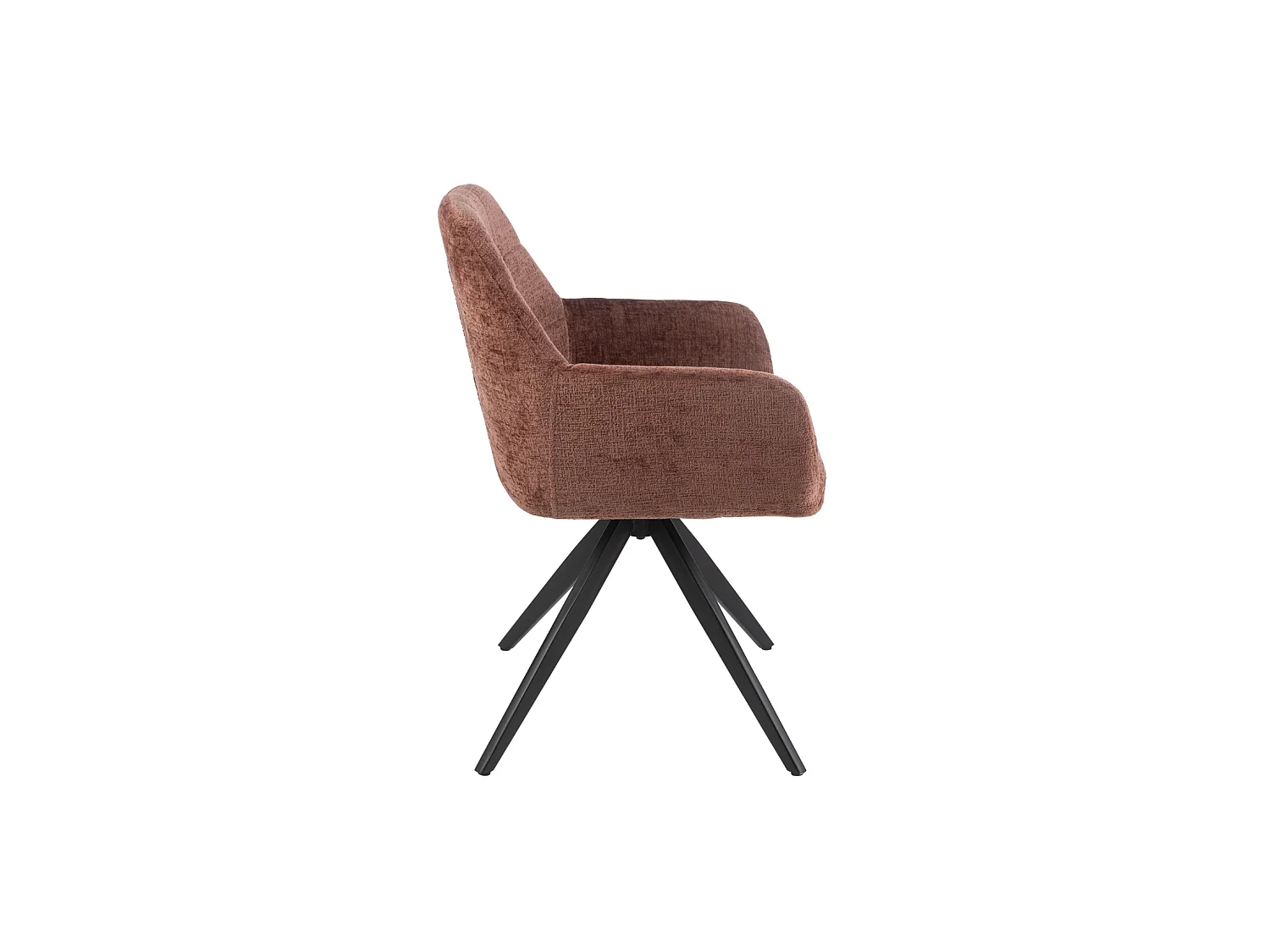 Chaises en métal et velours texturé (lot de 2) - LUCIE