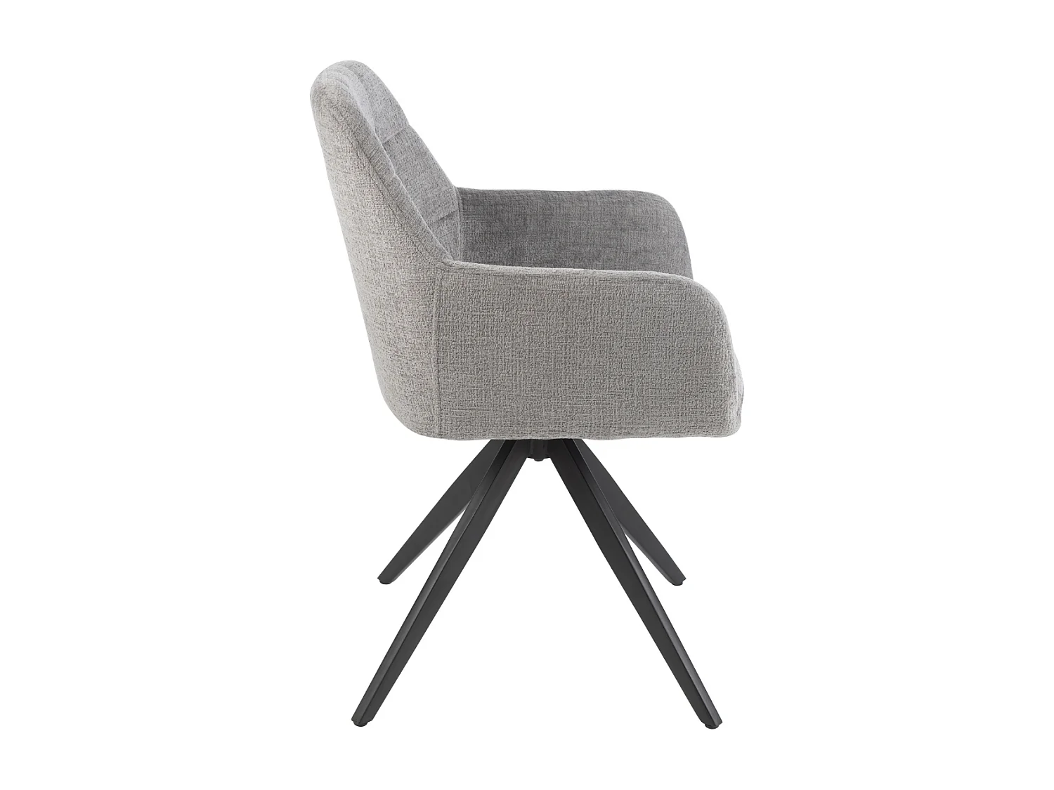 Chaises en métal et velours texturé (lot de 2) - LUCIE