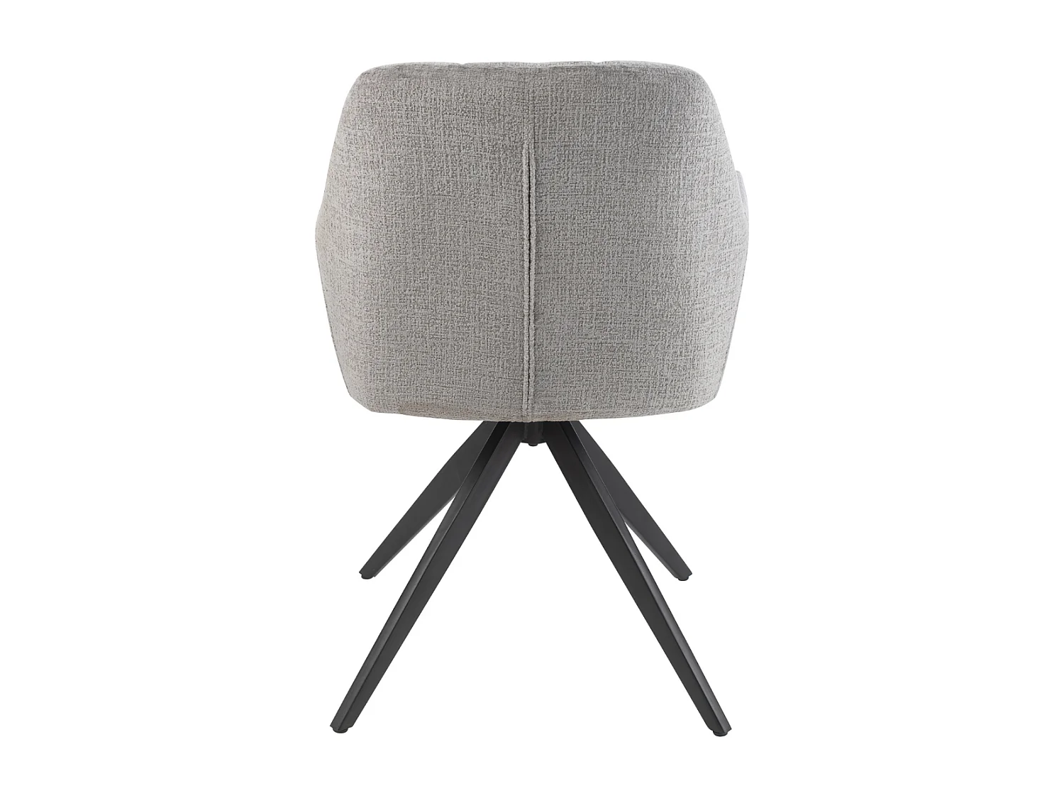 Chaises en métal et velours texturé (lot de 2) - LUCIE