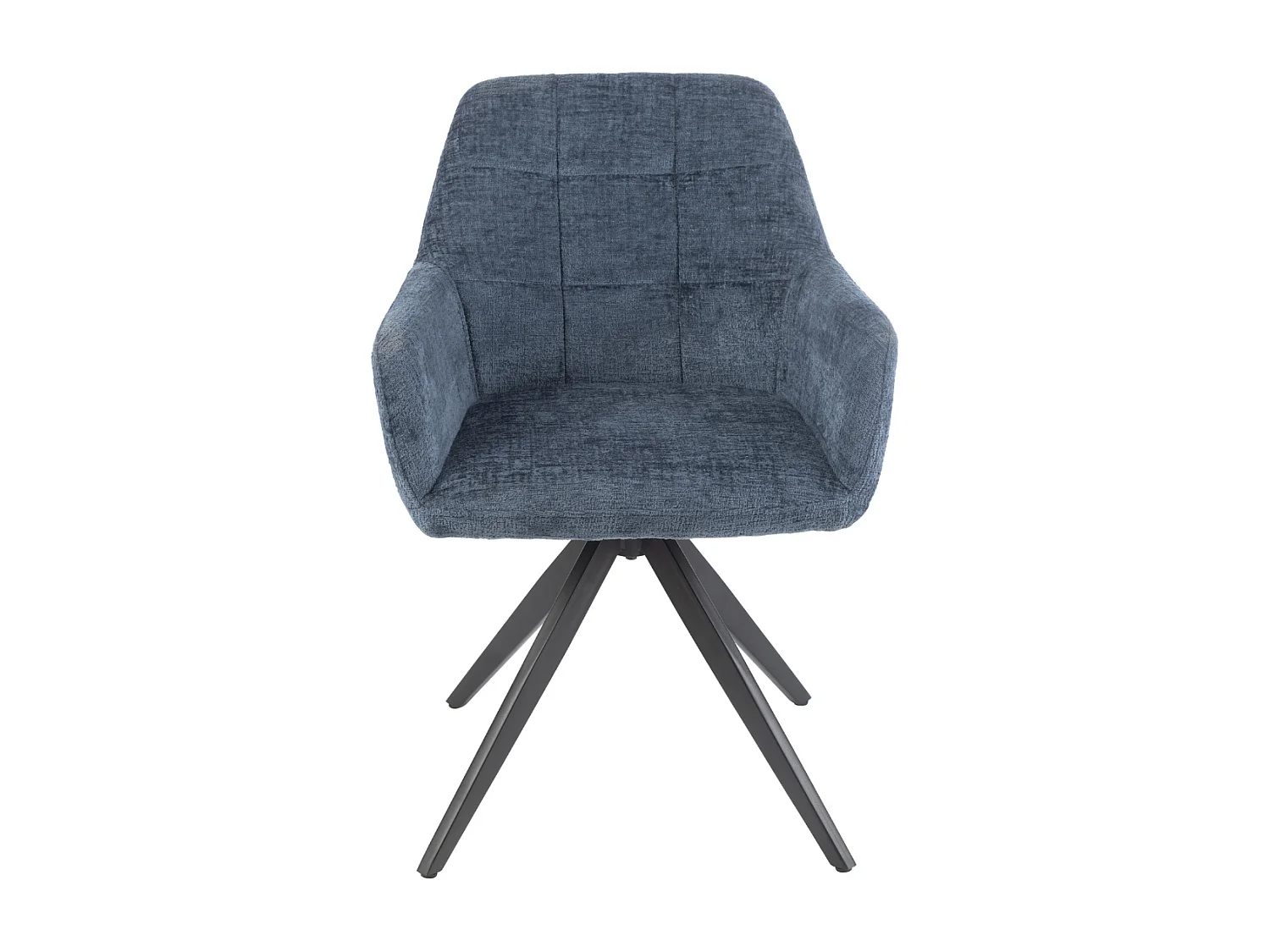 Chaises en métal et velours texturé (lot de 2) - LUCIE