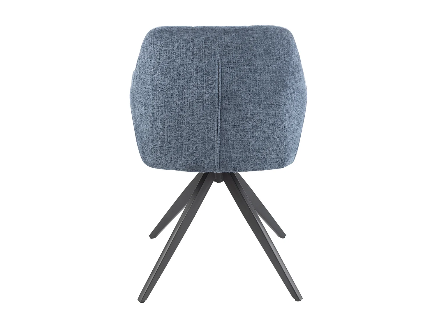 Chaises en métal et velours texturé (lot de 2) - LUCIE