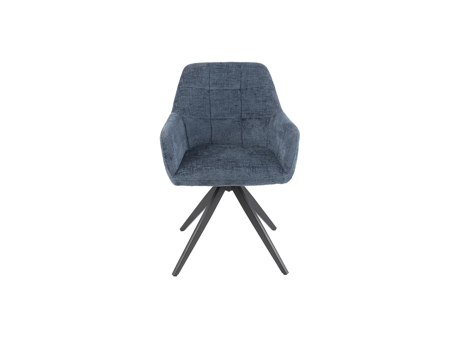 Chaises en métal et velours texturé (lot de 2) - LUCIE