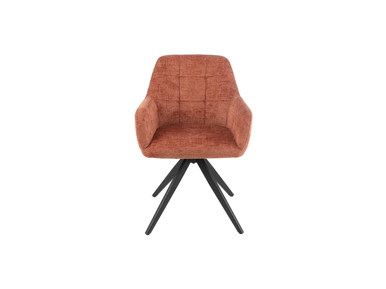 Chaises en métal et velours texturé (lot de 2) - LUCIE