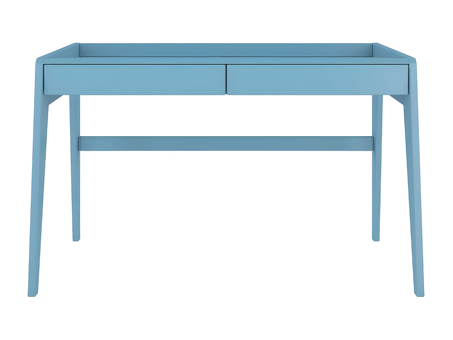 Schreibtisch Elisa, 125/70/81 cm in pastellblau, buchenholz