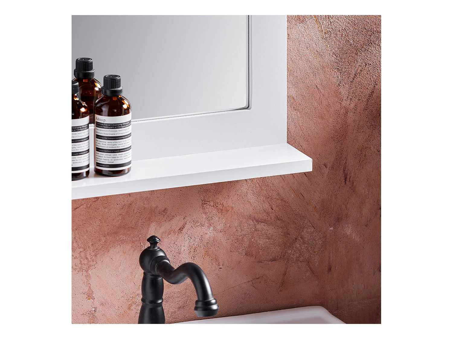 Półka na ścianę z 3 koszami FHK35-W