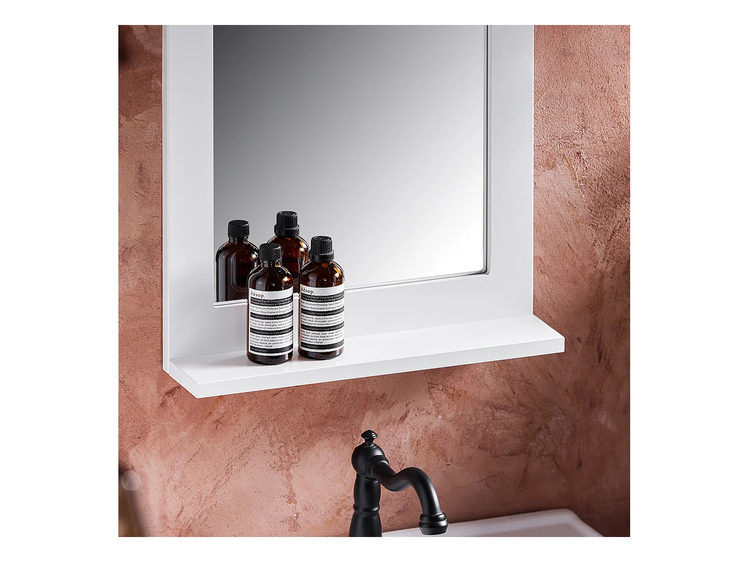 Półka na ścianę z 3 koszami FHK35-W