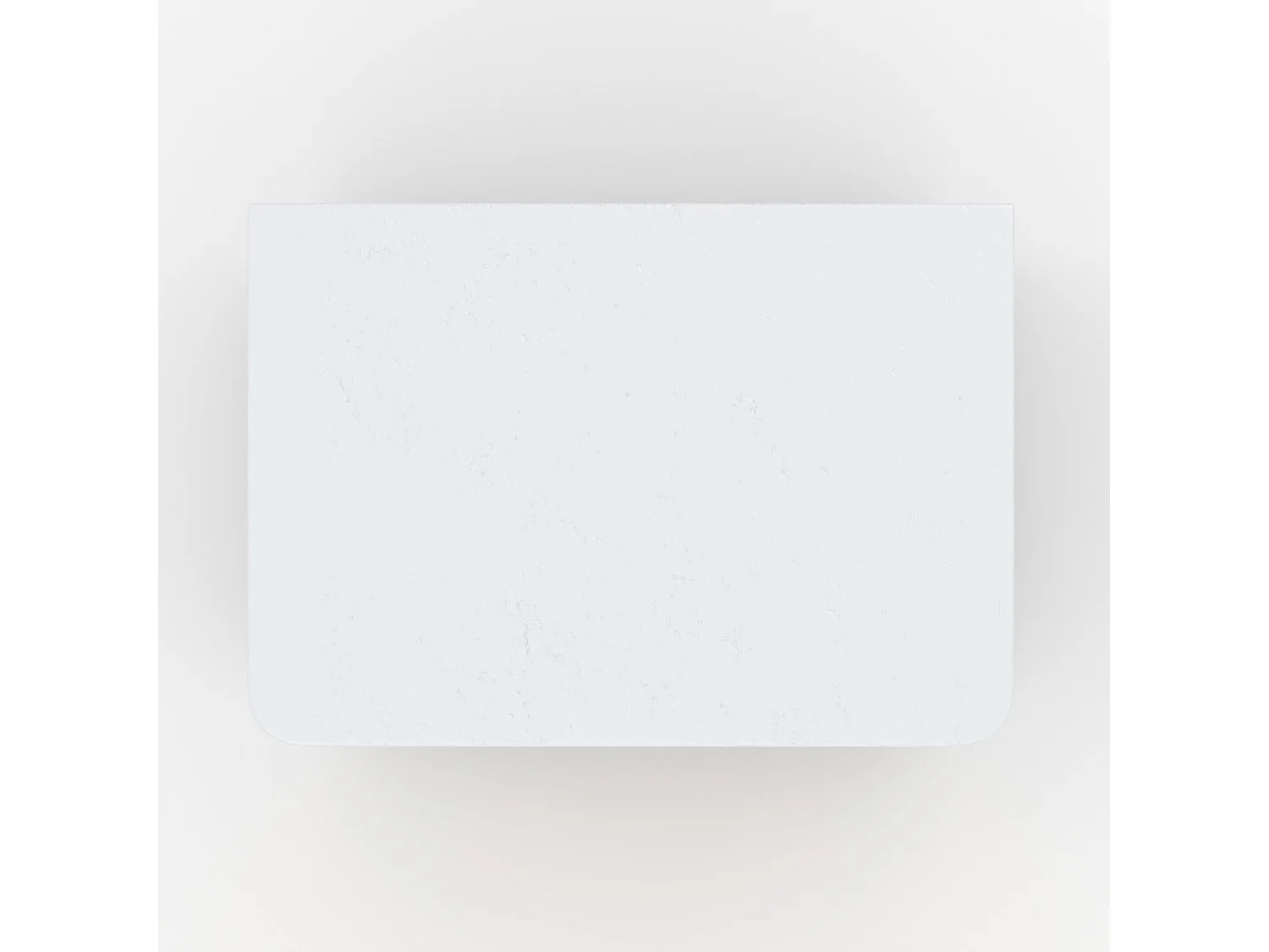 Comodino in gesso bianco sporco e legno di acacia - Fira