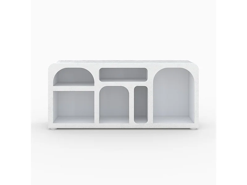 Buffet en béton blanc cassé - Fira