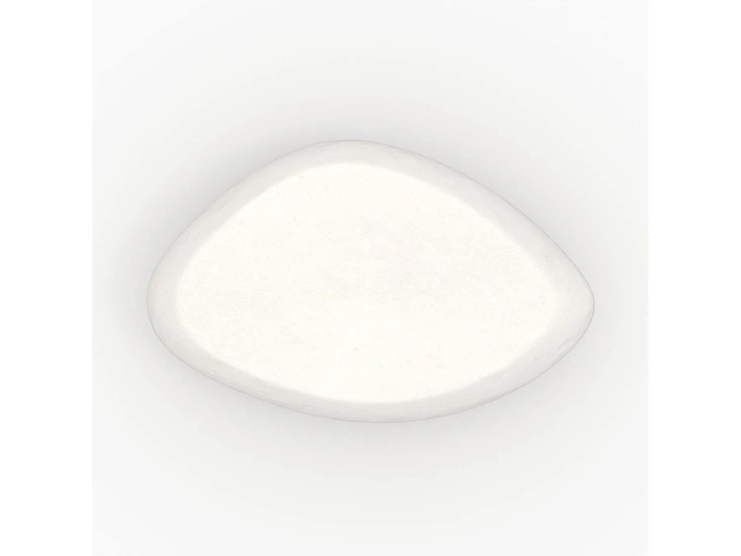 Table basse ovale en béton blanc 105 cm - Maui