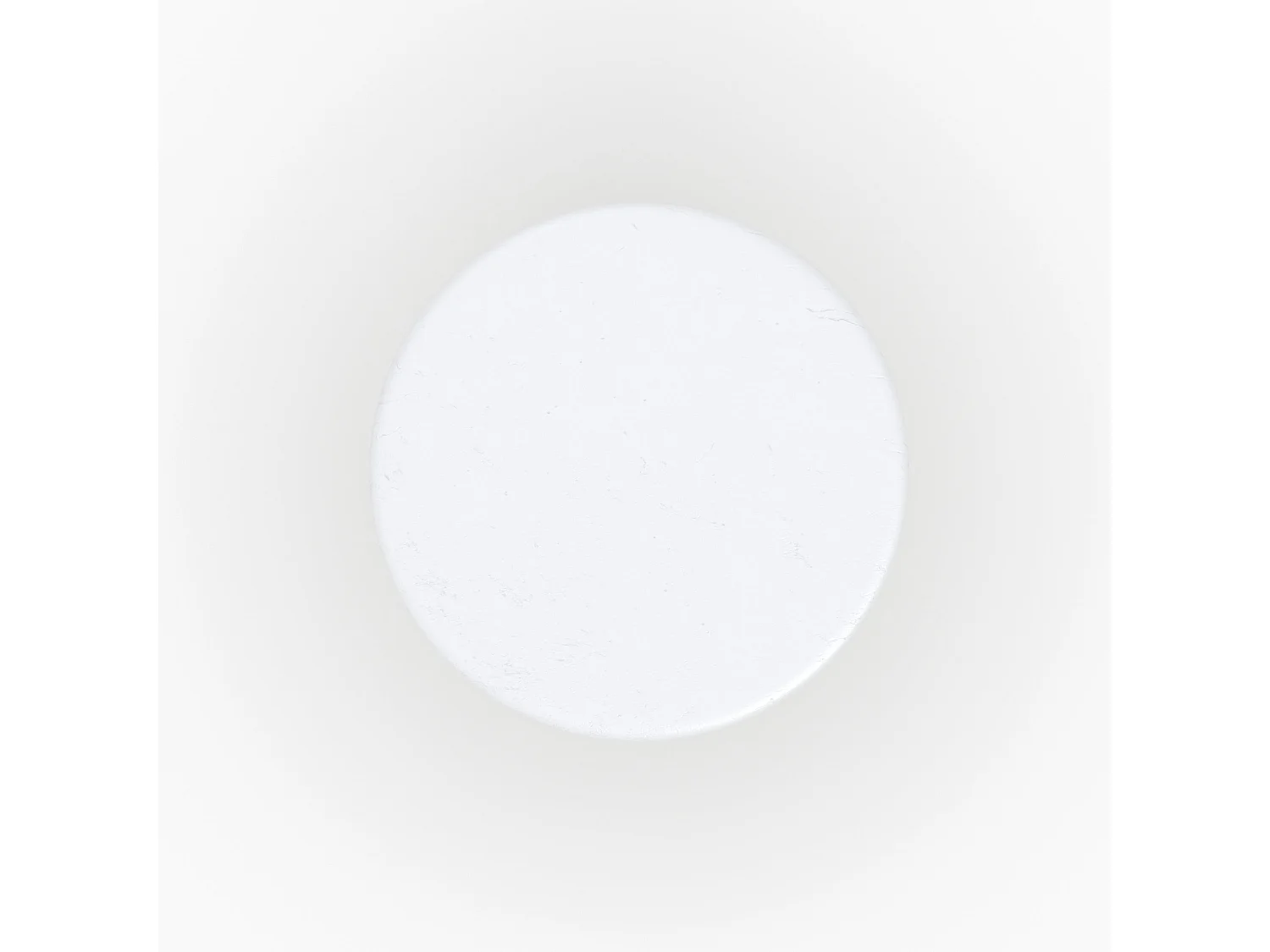 Mesa de centro redonda en concreto blanco roto - Lulli