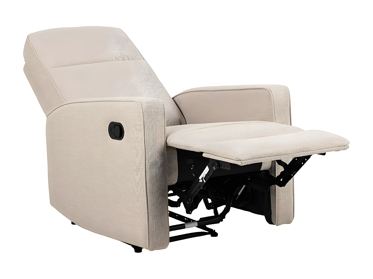 Asila fauteuil fauteuil inclinable avec repose-pieds beige.