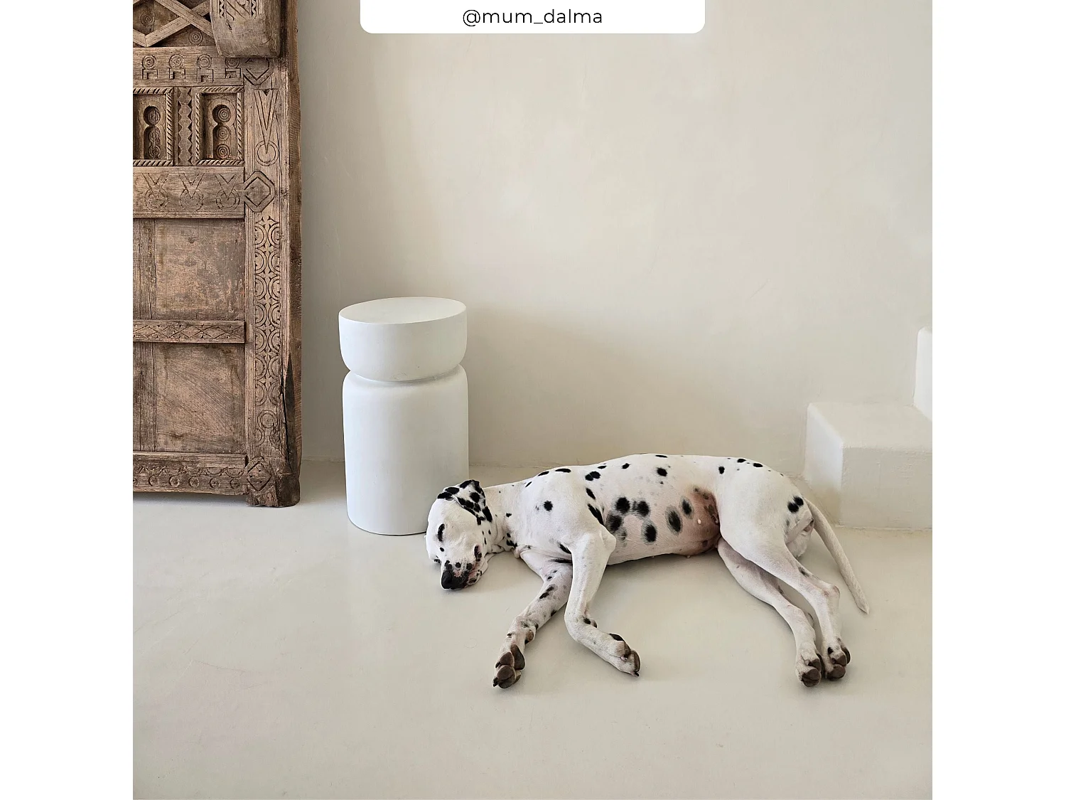 Tavolino rotondo in cemento bianco D30cm - Tahiti