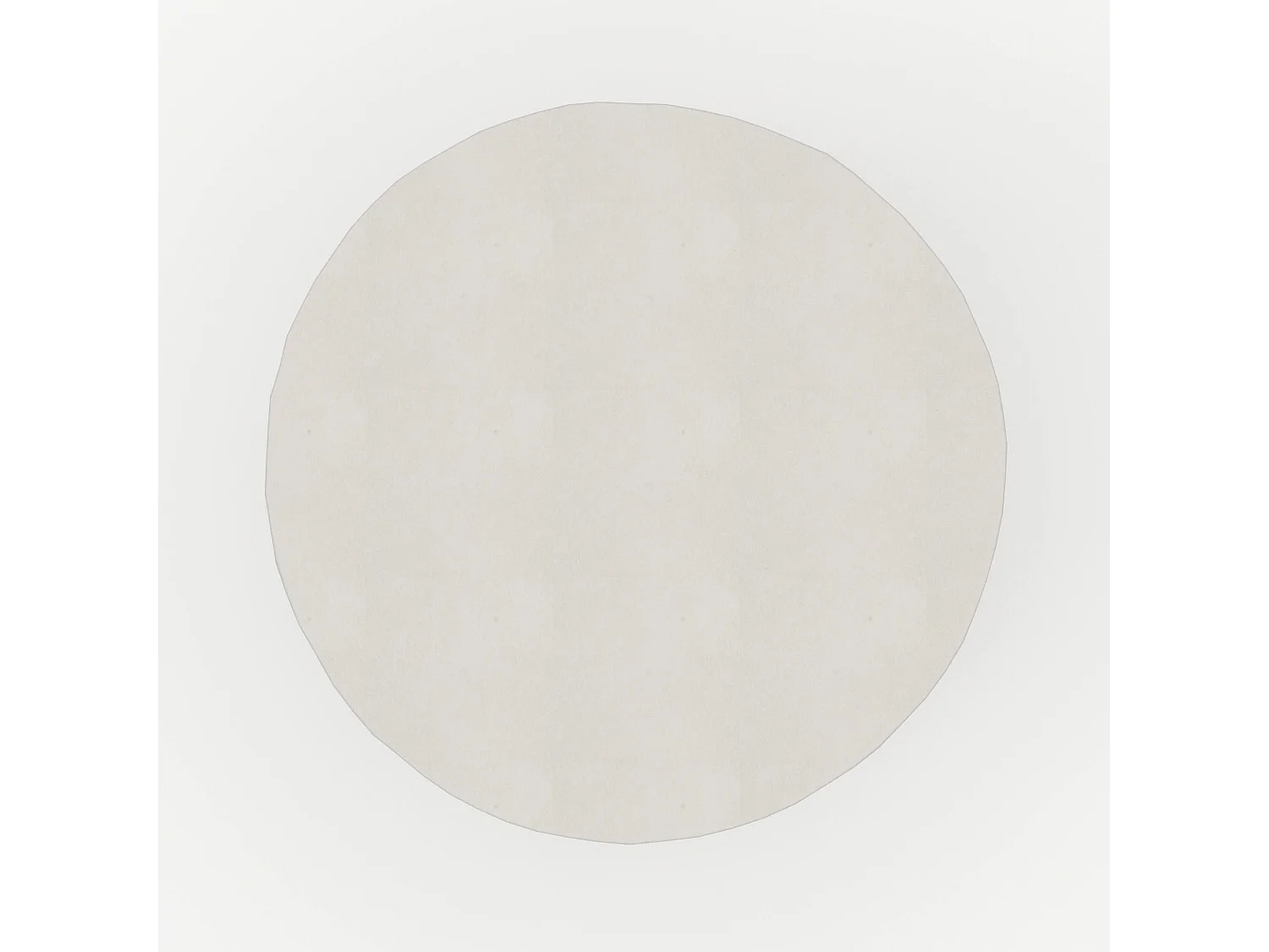 Table d'appoint ronde en béton blanc D35 cm - Capri