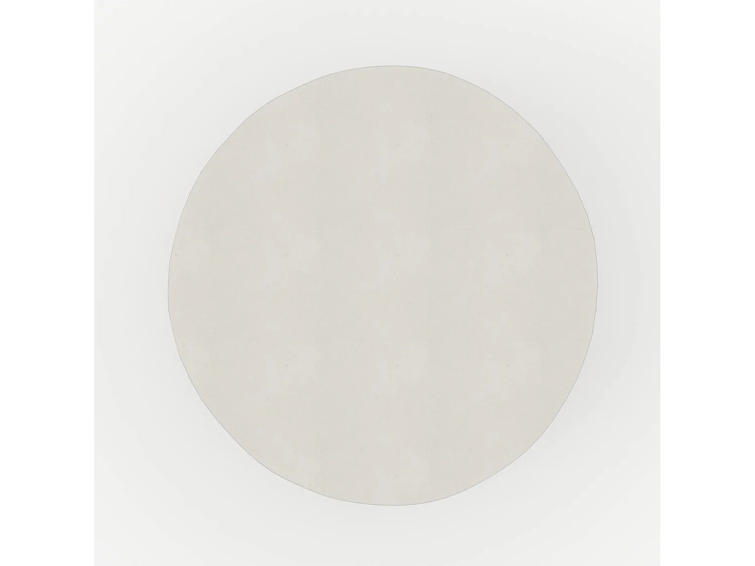 Table d'appoint ronde en béton blanc D35 cm - Santorini