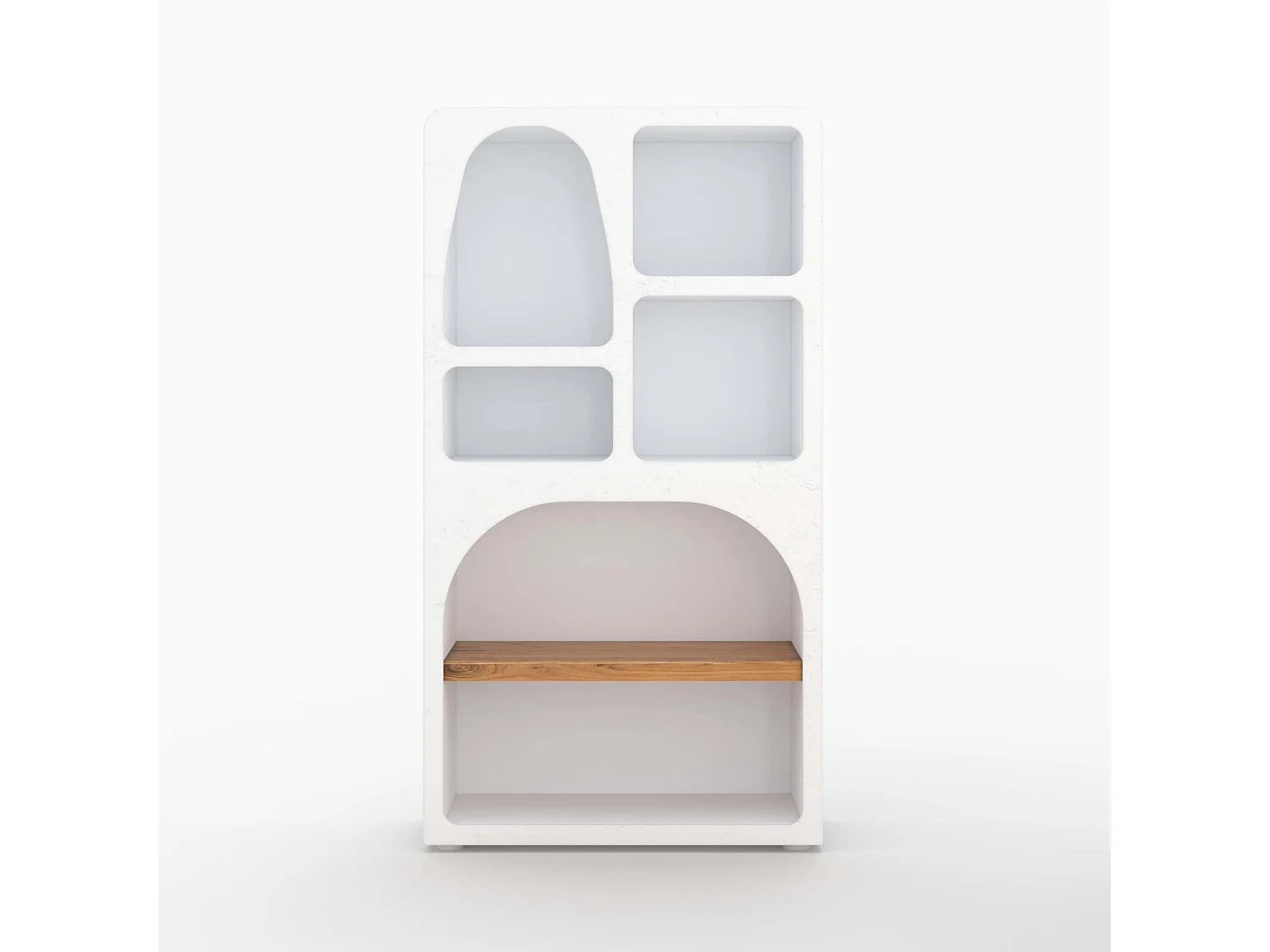 Bibliothèque en béton blanc cassé - Fira