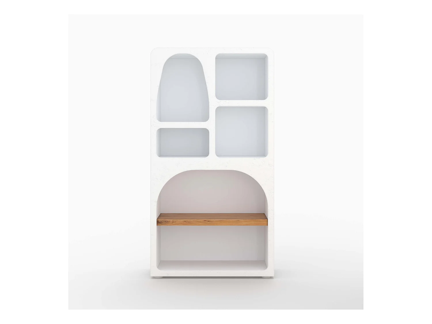 Bibliothèque en béton blanc cassé - Fira