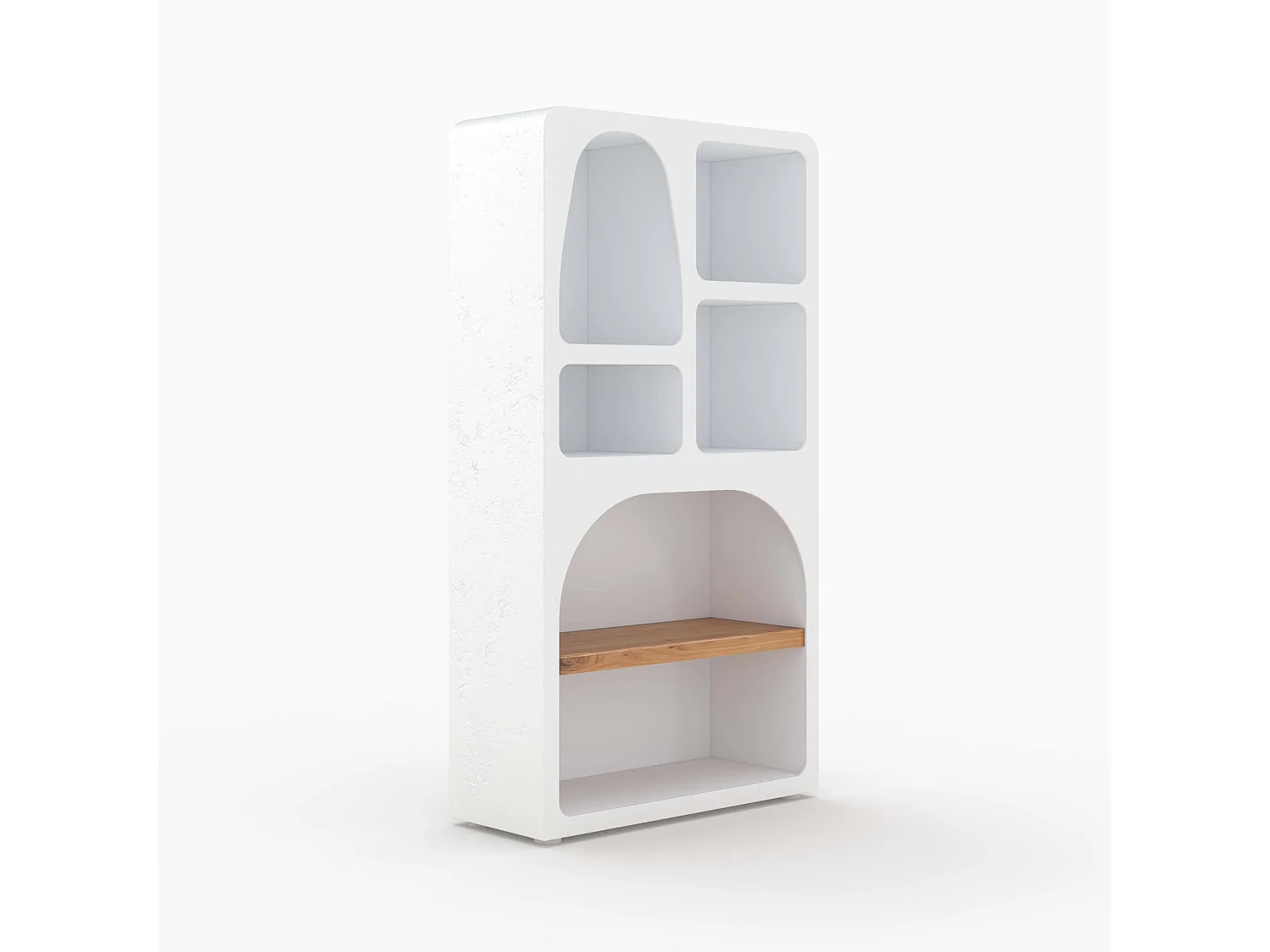 Biblioteca in gesso bianco sporco - Fira