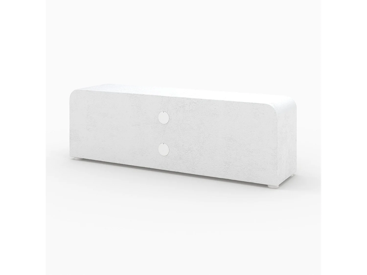 Meuble TV en béton blanc cassé 140 cm - Fira